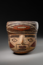 Gobelet en forme de tête, 400 av. J.-C. - 630 apr. J.-C., Pérou, Nazca, Taille: M: 15 cm x 13,5 cm (M: 5.9 inch x 5.3 inch), ID: 3052898 - 7/7