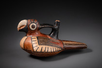 Oiseau / Perroquet, Pérou, Nazca, Taille: M: 9,5 cm x 18,5 cm (M: 3.7 inch x 7.3 inch), ID: 3052899 - 2/6