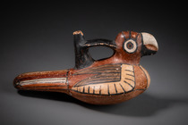 Oiseau / Perroquet, Pérou, Nazca, Taille: M: 9,5 cm x 18,5 cm (M: 3.7 inch x 7.3 inch), ID: 3052899 - 3/6