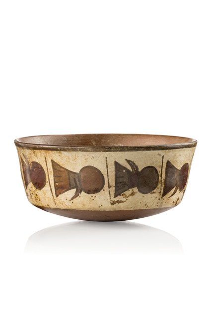 Bowl, Early interim period, ca. 200 BC - 600 AD, Peru, Nazca, Size: D: 15,3 cm (D: 6.0 inch), ID: 3052900