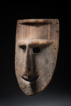 Rare dance mask, Papua New Guinea - Eastern Highlands, Okapa District, Fore, Size: H: 30,4 cm (H: 12.0 inch), ID: 3052912 - 2/5