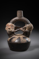 Stirrup vessel, Early Horizon, ca. 1200 - 1400 BC, Peru, Chavin, Size: H: 21,5 cm (H: 8.5 inch), ID: 3052932 - 5/6