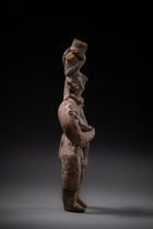 Figure masculine debout, période préclassique tardive, vers 500–200 av. J.-C., Mexique, Colima, Taille: H: 15 cm (H: 5.9 inch), ID: 3052938 - 3/5