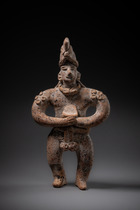 Figure masculine debout, période préclassique tardive, vers 500–200 av. J.-C., Mexique, Colima, Taille: H: 15 cm (H: 5.9 inch), ID: 3052938 - 5/5