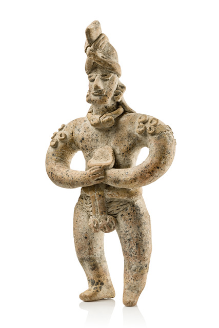 Stehende männliche Figur, Späte vorklassische Periode, ca. 500 - 200 v.Chr., Mexiko, Colima, Größe: H: 15 cm (H: 5.9 inch), ID: 3052938