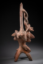 Large incense burner, Late Preclassic Period, ca. 200 BC - 500 AD, Mexico, Colima, Size: H: 52 cm (H: 20.5 inch), ID: 3052939 - 4/5