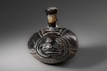 Rare whistle vessel, Late Intermediate Period, ca. 900 - 1470 AD, Peru, Chimu, Size: H: 14 cm (H: 5.5 inch), ID: 3052944 - 2/6