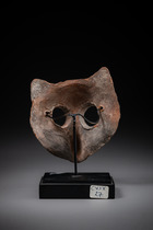 Masque de coyote, Période classique tardive, env. 600 - 900 apr. J.-C., Mexique, Côte centrale du golfe, Taille: H: 9 cm (H: 3.5 inch), ID: 3052951 - 4/4