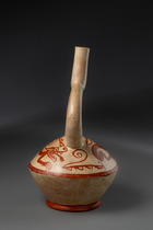 Récipient à anse-étrier, Moche III / IV, Période intermédiaire précoce, env. 300 - 600 apr. J.-C., Pérou, Moche, Taille: H: 29 cm (H: 11.4 inch), ID: 3052952 - 5/6