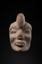 Hacha, Période tardive classique, env. 600 - 900 apr. J.-C., Mexique, Veracruz, Taille: H: 16 cm (H: 6.3 inch), ID: 3052955 - 5/5