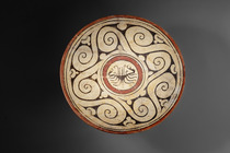 Large plate, Early Coclé, ca. 500 - 800 AD, Panama, Gran Coclé, Size: D: 32,5 cm (D: 12.8 inch), ID: 3052956 - 3/3