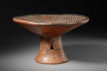 Récipient à pied, Coclé tardif, style Macaracas, env. 800 - 1200 apr. J.-C., Panama, Gran Coclé, Taille: H: 15,5 cm D: 27,5 cm (H: 6.1 inch D: 10.8 inch), ID: 3052959 - 2/5