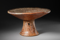 Récipient à pied, Coclé tardif, style Macaracas, env. 800 - 1200 apr. J.-C., Panama, Gran Coclé, Taille: H: 15,5 cm D: 27,5 cm (H: 6.1 inch D: 10.8 inch), ID: 3052959 - 3/5