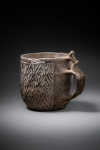 Gobelet, Période céramique précoce, env. 500 av. J.-C. - 600 apr. J.-C., Argentine, Province de Catamarca, Ciénaga II, Taille: H: 8,5 cm, D: 7,5 cm (H: 3.3 inch, D: 3.0 inch), ID: 3052962 - 2/6