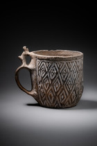 Gobelet, Période céramique précoce, env. 500 av. J.-C. - 600 apr. J.-C., Argentine, Province de Catamarca, Ciénaga II, Taille: H: 8,5 cm, D: 7,5 cm (H: 3.3 inch, D: 3.0 inch), ID: 3052962 - 3/6