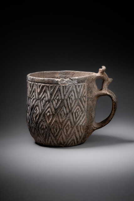 Cup, Early Ceramic Period, ca. 500 BC - 600 AD, Argentina, Catamarca Province, Ciénaga II, Size: H: 8,5 cm, D: 7,5 cm (H: 3.3 inch, D: 3.0 inch), ID: 3052962