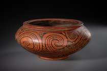 Récipient rond, env. 700 - 1000 apr. J.-C., Panama, Gran Coclé, Taille: H: 14,5 cm D: 31 cm (H: 5.7 inch D: 12.2 inch), ID: 3052966 - 2/7