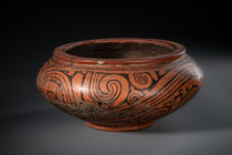 Récipient rond, env. 700 - 1000 apr. J.-C., Panama, Gran Coclé, Taille: H: 14,5 cm D: 31 cm (H: 5.7 inch D: 12.2 inch), ID: 3052966 - 4/7