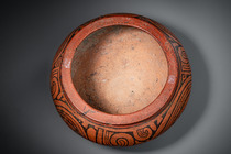 Récipient rond, env. 700 - 1000 apr. J.-C., Panama, Gran Coclé, Taille: H: 14,5 cm D: 31 cm (H: 5.7 inch D: 12.2 inch), ID: 3052966 - 5/7