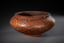 Récipient rond, env. 700 - 1000 apr. J.-C., Panama, Gran Coclé, Taille: H: 14,5 cm D: 31 cm (H: 5.7 inch D: 12.2 inch), ID: 3052966 - 7/7