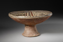 Pedestal bowl of the "Frutera" (Fruit Bowl) type, Transitional from Early to Late Coclé, ca. 800 - 1000 AD, Panama, Gran Coclé, Size: H: 13,5 cm D: 24,5 cm (H: 5.3 inch D: 9.6 inch), ID: 3052969 - 4/5