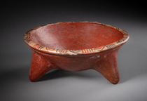 Coupe tripode, période protoclassique, vers 100 av. J.-C. – 250 apr. J.-C., Mexique, Chupicuaro, Taille: H: 9,3 cm D: 22 cm (H: 3.7 inch D: 8.7 inch), ID: 3052970 - 3/5