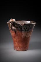 Récipient à anse, Période intermédiaire précoce, env. 500 av. J.-C. - 600 apr. J.-C., Argentine, Province de Catamarca, Ciénaga, Taille: H: 14 cm D: 13,5 cm / 14 cm (H: 5.5 inch D: 5.3 inch / 5.5 inch), ID: 3052972 - 2/5