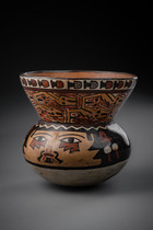 Vase, Early interim period, ca. 200 BC - 600 AD, Peru, Nazca, Size: H: 12 cm, D: 12 cm (H: 4.7 inch, D: 4.7 inch), ID: 3052973 - 2/6