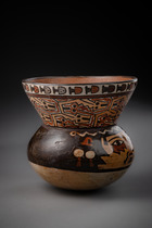 Vase, Early interim period, ca. 200 BC - 600 AD, Peru, Nazca, Size: H: 12 cm, D: 12 cm (H: 4.7 inch, D: 4.7 inch), ID: 3052973 - 3/6
