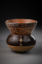 Vase, Early interim period, ca. 200 BC - 600 AD, Peru, Nazca, Size: H: 12 cm, D: 12 cm (H: 4.7 inch, D: 4.7 inch), ID: 3052973 - 4/6