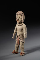 Standing figure, ca.1500 - 200 BC, Mexico, Guerrero, Xochipala, Size: H: 19,3 cm (H: 7.6 inch), ID: 3052982 - 3/4