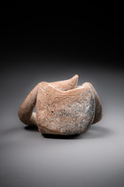 Seated priestess, ca. 200 BC - 300 AD, Mexico, Colima, Size: H: 10,3 cm (H: 4.1 inch), ID: 3052986 - 5/5