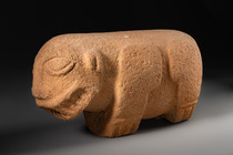 Large jaguar effigy, ca. 500 - 1000 AD, Costa Rica, Chiriquí / Diquís, Size: H: 20,5 cm L: 39 cm (H: 8.1 inch L: 15.4 inch), ID: 3053000 - 2/6