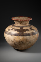 Pot ventru, Veraguas, Pré-Coclé, Phase IV, env. 500 - 800 apr. J.-C., Panama, Gran Coclé, Péninsule d'Azuero, Veraguas, Taille: H: 32 cm (H: 12.6 inch), ID: 3053003 - 2/6
