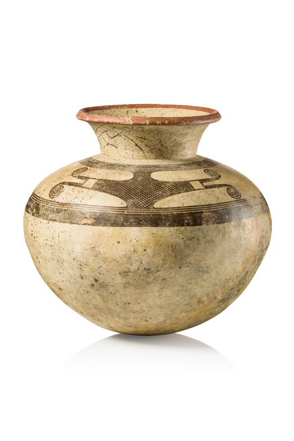 Bulbous pot, Early Coclé, ca. 500 - 800 AD, Panama, Gran Coclé, Azuero Peninsula, Veraguas, Size: H: 32 cm (H: 12.6 inch), ID: 3053003