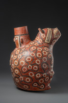 Jaguar jar, ca. 600 - 1000 AD, Peru, Huari, Size: H: 37,5 cm (H: 14.8 inch), ID: 3053004 - 3/7