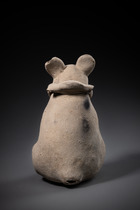 Small dog sculpture, Late Classic, ca. 550 - 800 AD, Mexico, Maya, Jaina, Size: H: 14,5 cm (H: 5.7 inch), ID: 3053007 - 4/5