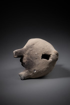 Small dog sculpture, Late Classic, ca. 550 - 800 AD, Mexico, Maya, Jaina, Size: H: 14,5 cm (H: 5.7 inch), ID: 3053007 - 5/5