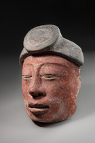 Head of a dignitary, Late Classic, ca. 550 - 850 AD, Mexico, Maya, Size: H: 25 cm (H: 9.8 inch), ID: 3053012 - 3/3