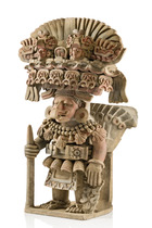 Urne figurative, Période classique, env. 300 - 900 apr. J.-C., Mexique, Maya, Oaxaca / Veracruz, Taille: M: 60,5 cm  x 40,7 cm x 30 cm (M: 23.8 inch  x 16.0 inch x 11.8 inch), ID: 3053016 - 2/7