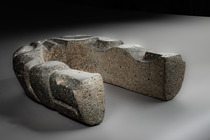 Yoke en relief "yugo", Période classique, 600 - 900 apr. J.-C., Mexique, Veracruz, Taille: L: 40,5 cm, B: 30,5 cm (L: 15.9 inch, B: 12.0 inch), ID: 3053017 - 4/6