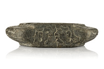 Closed yoke (“yugo”), Classic Period, ca. 450 - 900 AD, Mexico, Veracruz, Size: H: 48,5 cm B: 39,5 cm (H: 19.1 inch B: 15.6 inch), ID: 3053018 - 2/7