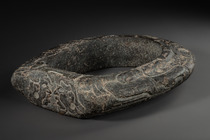 Closed yoke (“yugo”), Classic Period, ca. 450 - 900 AD, Mexico, Veracruz, Size: H: 48,5 cm B: 39,5 cm (H: 19.1 inch B: 15.6 inch), ID: 3053018 - 3/7