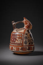 Figural  vessel, Eary interim period, ca. 200 BC - 600 AD, Peru, Nazca, Size: H: 13 cm (H: 5.1 inch), ID: 3053026 - 3/6