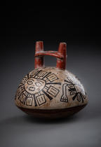 Récipient sphérique à double écoulement, Période intermédiaire précoce, env. 200 av. J.-C. - 600 apr. J.-C., Pérou, Nazca, Taille: H: 10,5 cm (H: 4.1 inch), ID: 3053028 - 5/5