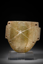 Face / effigy, Middle Classic, ca. 200 - 550 AD, Mexico, Teotihuacan, Size: M: 20,5 cm x 21 cm (M: 8.1 inch x 8.3 inch), ID: 3053036 - 2/5