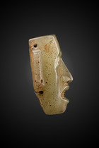 Face / effigy, Middle Classic, ca. 200 - 550 AD, Mexico, Teotihuacan, Size: M: 20,5 cm x 21 cm (M: 8.1 inch x 8.3 inch), ID: 3053036 - 4/5