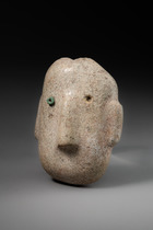 Anthropomorphic mask, 400 - 100 BC, Mexiko, Guerrero, Chontal, Size: H: 10,8 cm (H: 4.3 inch), ID: 3053043 - 2/4