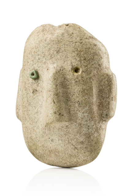 Anthropomorphic mask, 400 - 100 BC, Mexiko, Guerrero, Chontal, Size: H: 10,8 cm (H: 4.3 inch), ID: 3053043