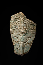 Représentation d'une divinité, Période classique tardive, 450 - 900 apr. J.-C., Guatemala, K’iche’ Maya (Quiché), Taille: M: 14,5 cm x 9 cm (M: 5.7 inch x 3.5 inch), ID: 3053047 - 3/3